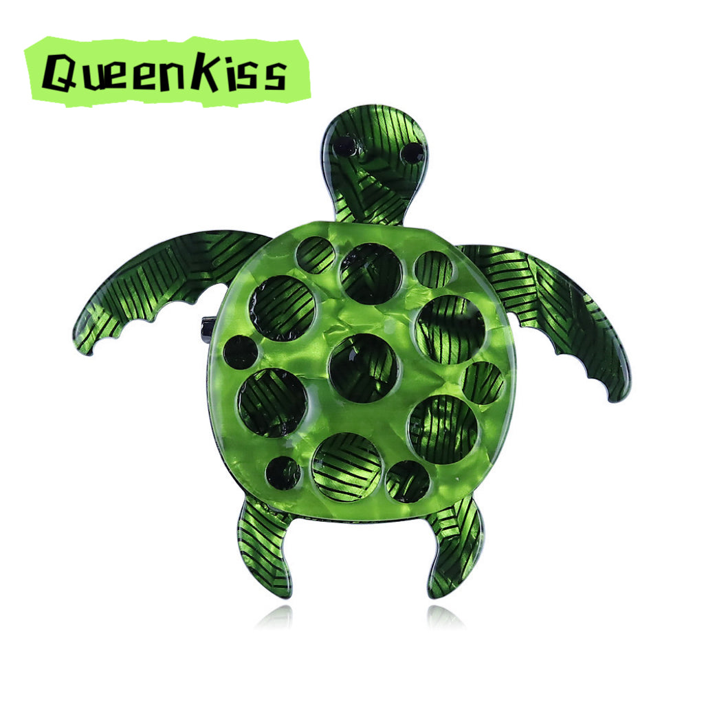 Cute Adorable Good Quality Acrylic Colorful Sea Turtle Brooches Artist Gift for Her, Mother, Kid, Sister, Good Friends
