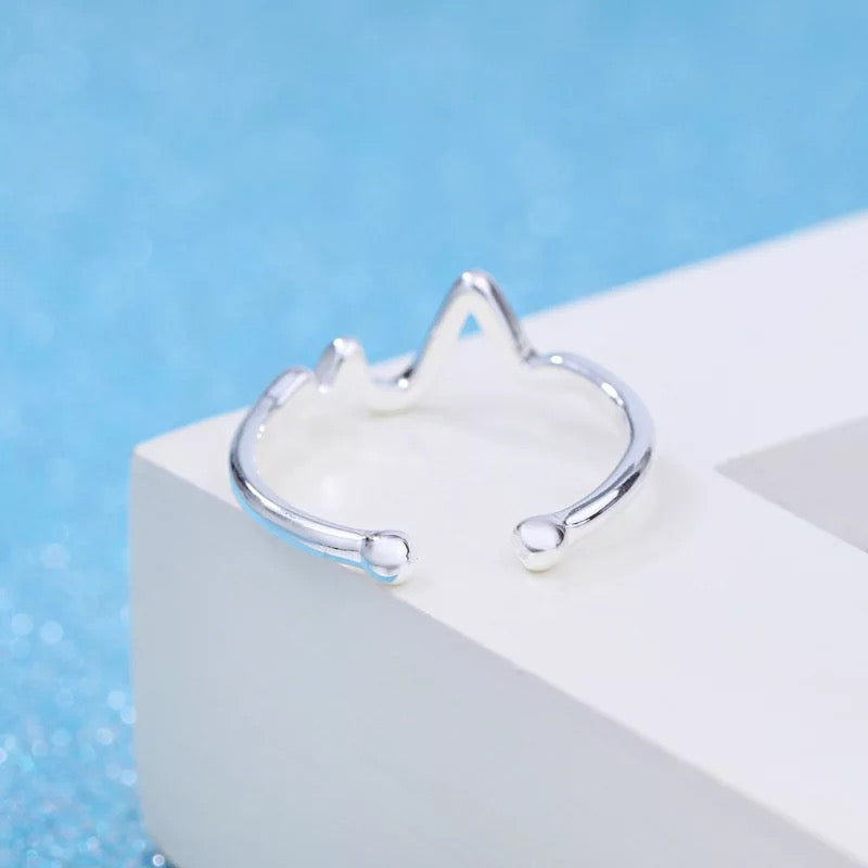 Dainty Minimalist Stackable Adjustable 925 Sterling Silver Ring
