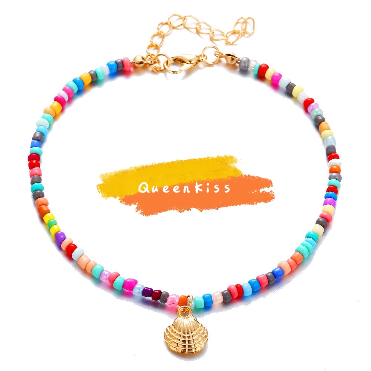 Cute Adorable Shell and Beads Gold and Silver Anklet Gift for Girlfriend Sister Mother Daughter Her -- Bondi Life!!