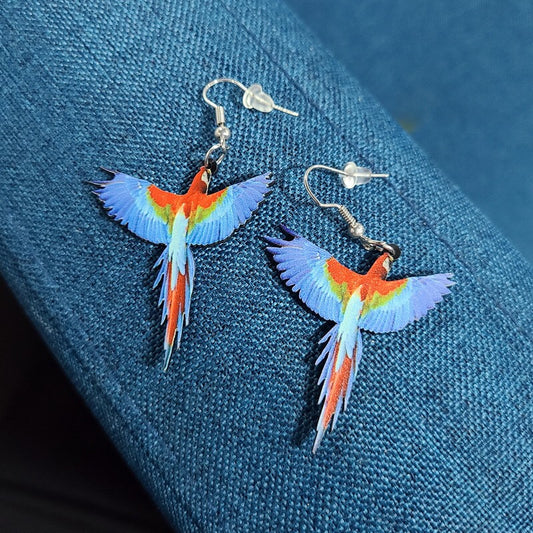 Super Light Acrylic Cute Bird Earrings -- Good Romance
