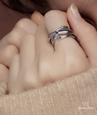 Cool Quirky Adjustable X Silver Ring -- West World