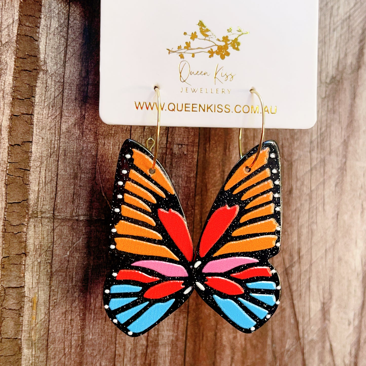 Cute Light Trendy Laser Cut Colour Romantic Butterfly Earrings - Butterfly Effect!!