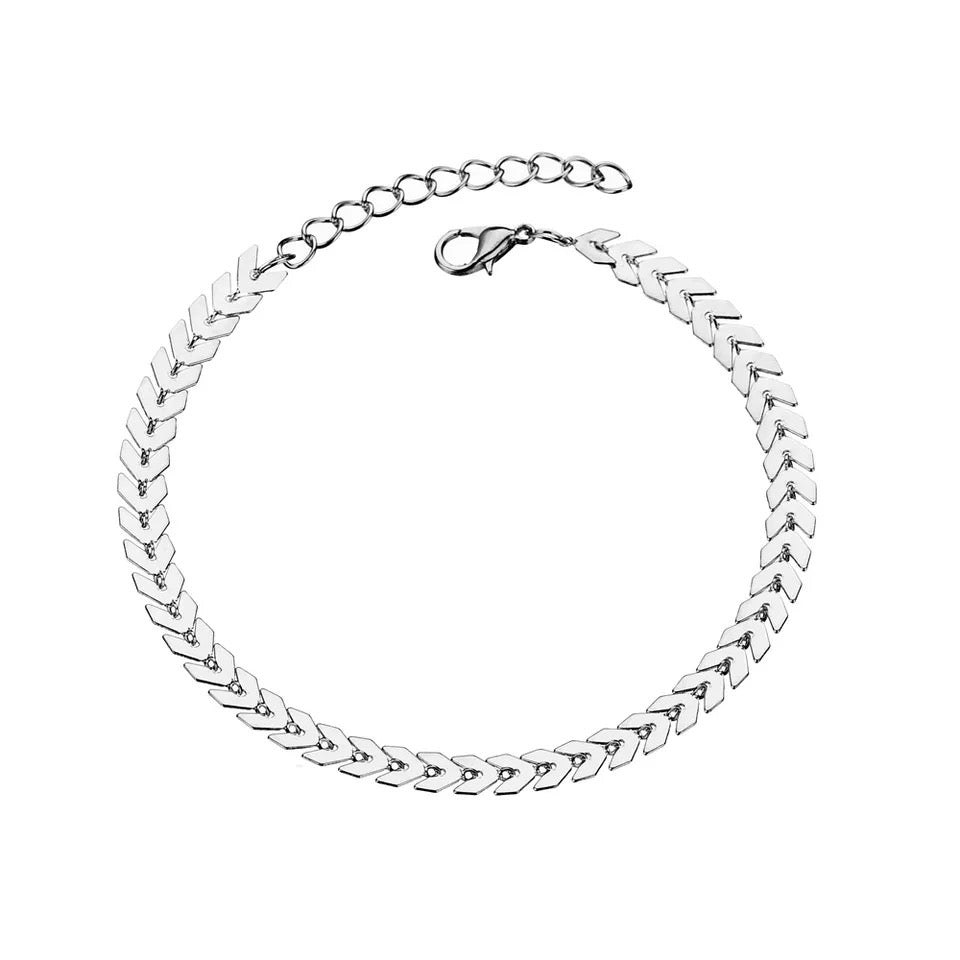 Sale!!! Bohemia style Arrow Sparkling Shining One Layer Gold Silver Anklet Gift for Girlfriend Sister Mother Daughter Her -- Magician Girl!