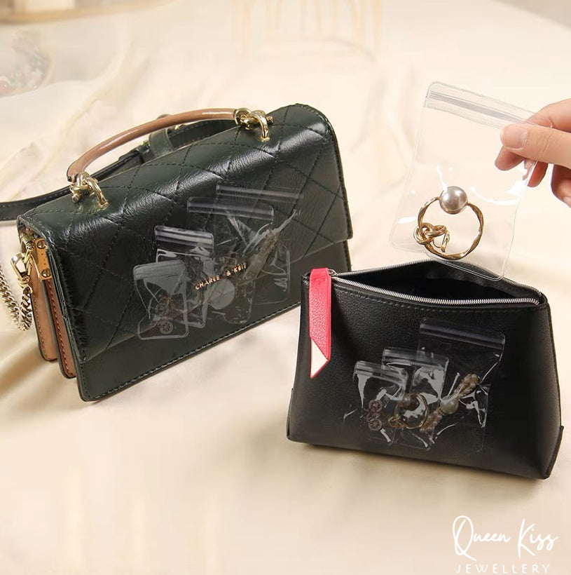 Premium Thick Clear Moisture-proof Jewellery Storage Bag Tour Mate Organiser Seal Bag Self Seal Zipper Lock Bag Package 10PCs of Each Size