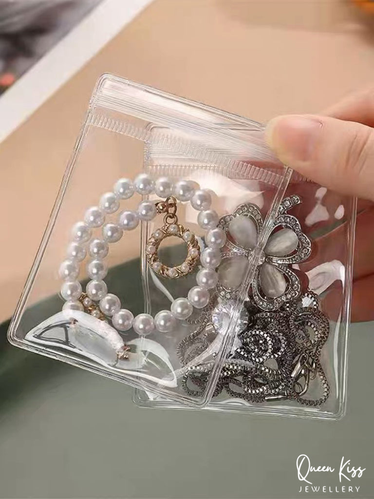 Premium Thick Clear Moisture-proof Jewellery Storage Bag Tour Mate Organiser Seal Bag Self Seal Zipper Lock Bag Package 10PCs of Each Size