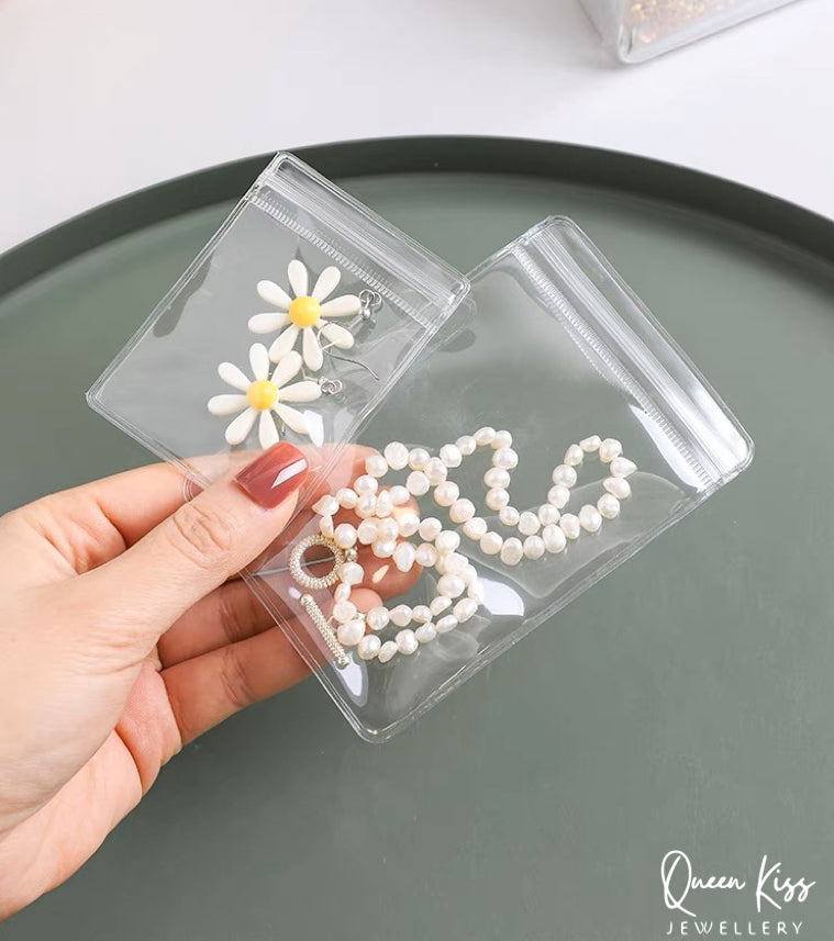Premium Thick Clear Moisture-proof Jewellery Storage Bag Tour Mate Organiser Seal Bag Self Seal Zipper Lock Bag Package 10PCs of Each Size