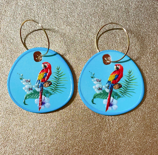 Cute Light Trendy Adorable Parrot Earrings - Jungle