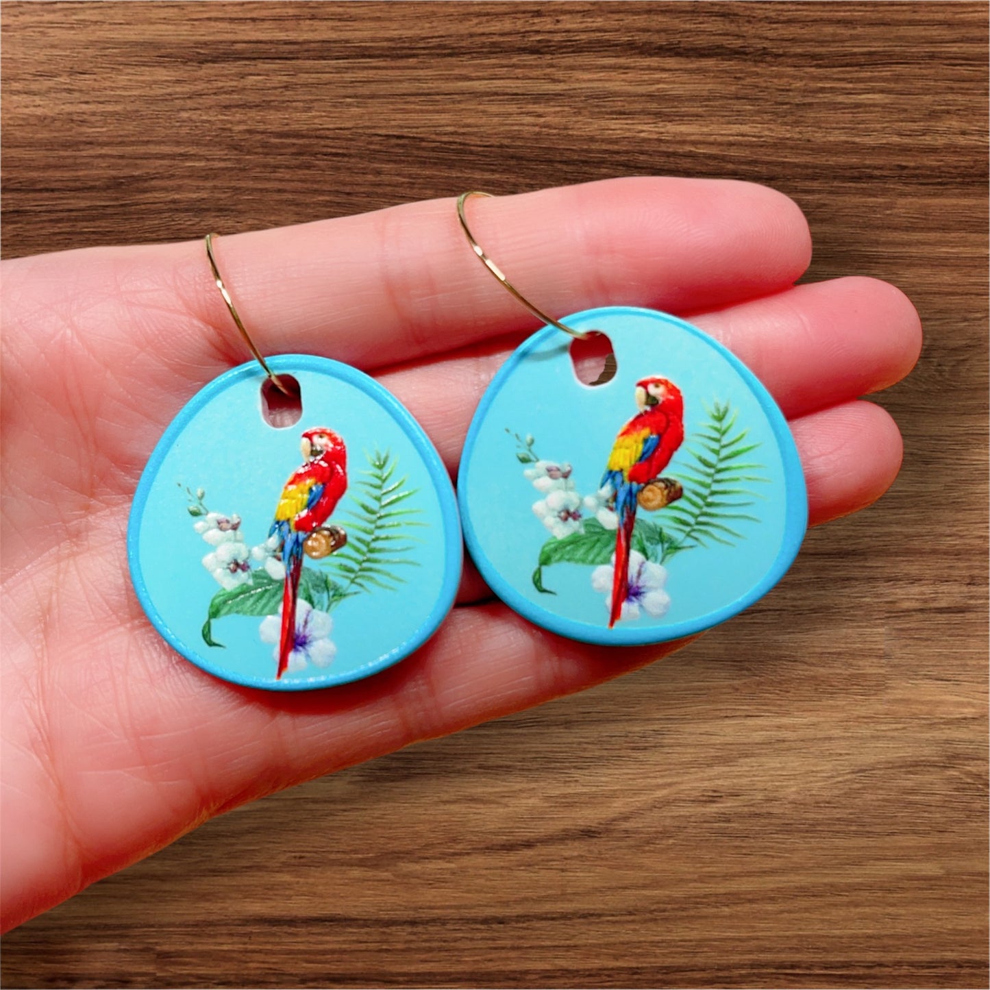 Cute Light Trendy Adorable Parrot Earrings - Jungle