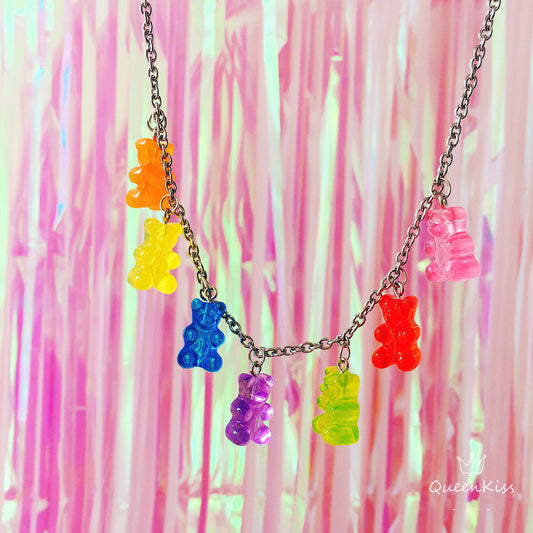 Wonderful Colourful Little Candy Bears Orange Yellow Blue Purple Green Red Pink -- Little Wonder!!
