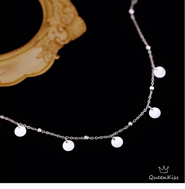 S925 Sterling Silver Beads and Sparkling Circle Anklet Gift for Girlfriend Sister Mother Daughter Her--Romantic Moments