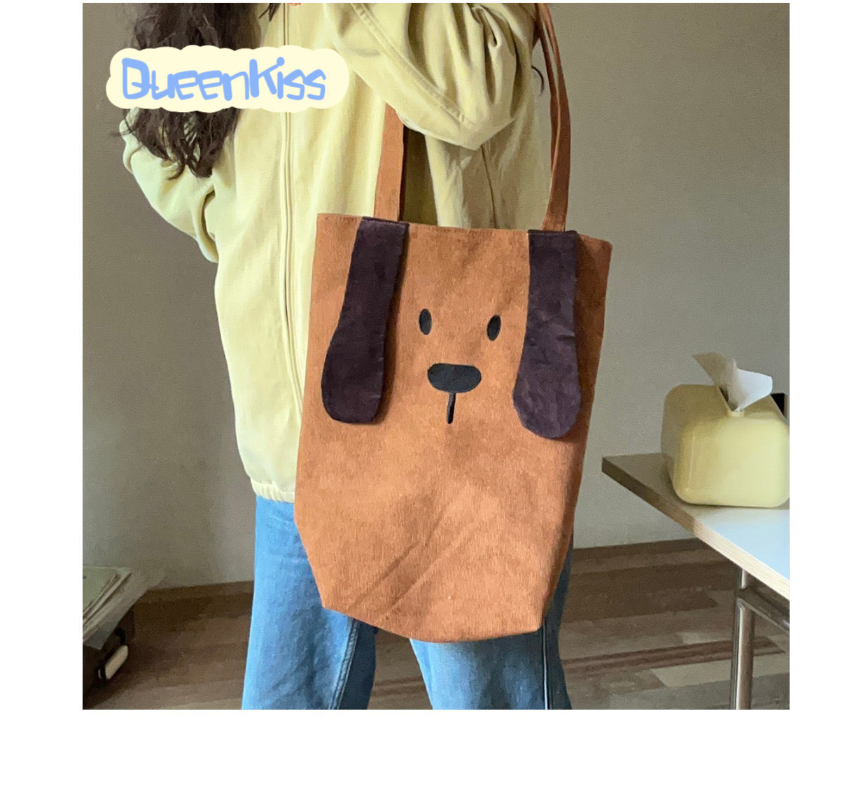 Handmade Cute Good Quality Dog Puppy Brown Bag -- Puppy Buddy!!