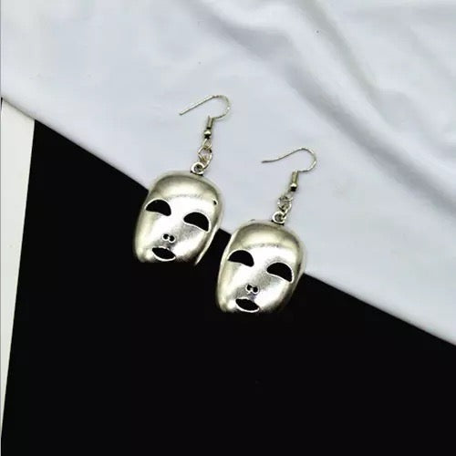 Sale!!! Quirky Face Mask Earrings -- Face Man!!