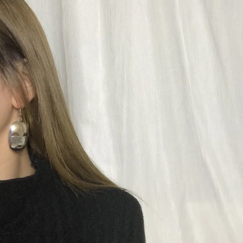 Sale!!! Quirky Face Mask Earrings -- Face Man!!