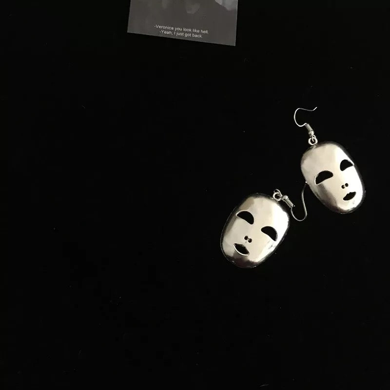 Sale!!! Quirky Face Mask Earrings -- Face Man!!