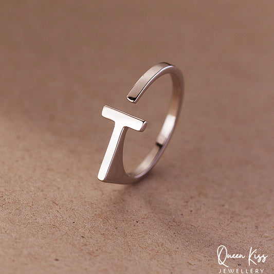 Vintage T Angle Adjustable 925 Sterling Silver Plated Ring