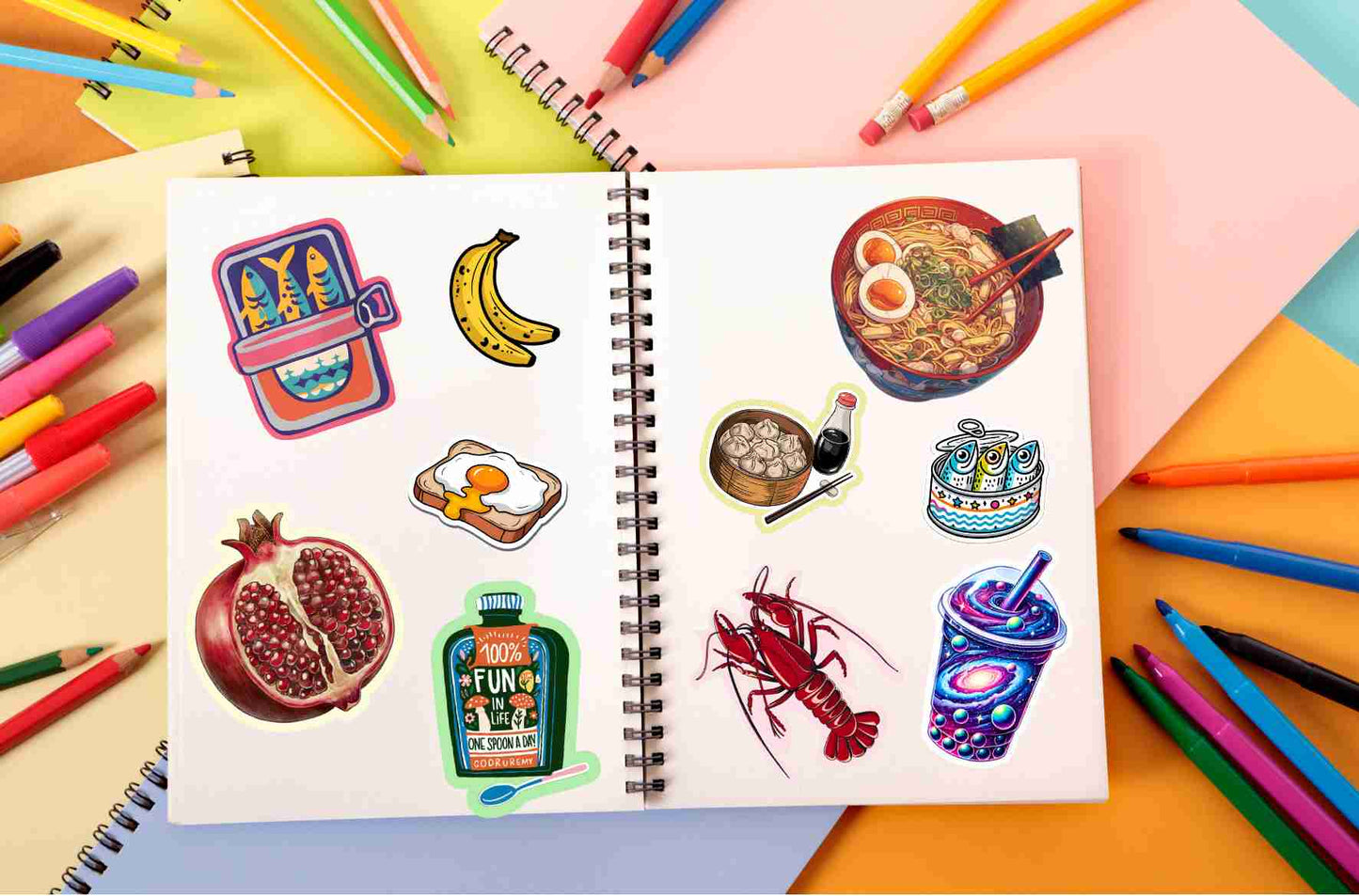 Cute Bananna Sticker, Waterproof Glossy Sticker, Vinyl Sticker, Laptop Phone Notebook Mug Sticker -- Bananna way