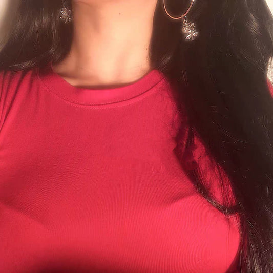 Circle and Rose Sacred Silver Earrings -- Rose Rose I Love you!!