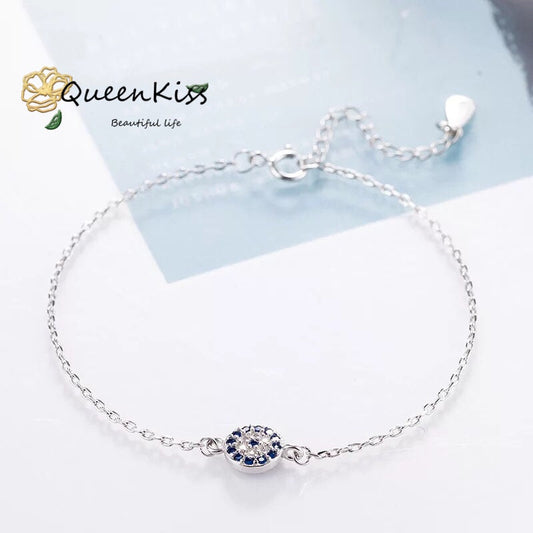 Gorgeous Evil's Eye Cubic Zircon Gold and Silver Bracelet -- Monster's Eyes!!
