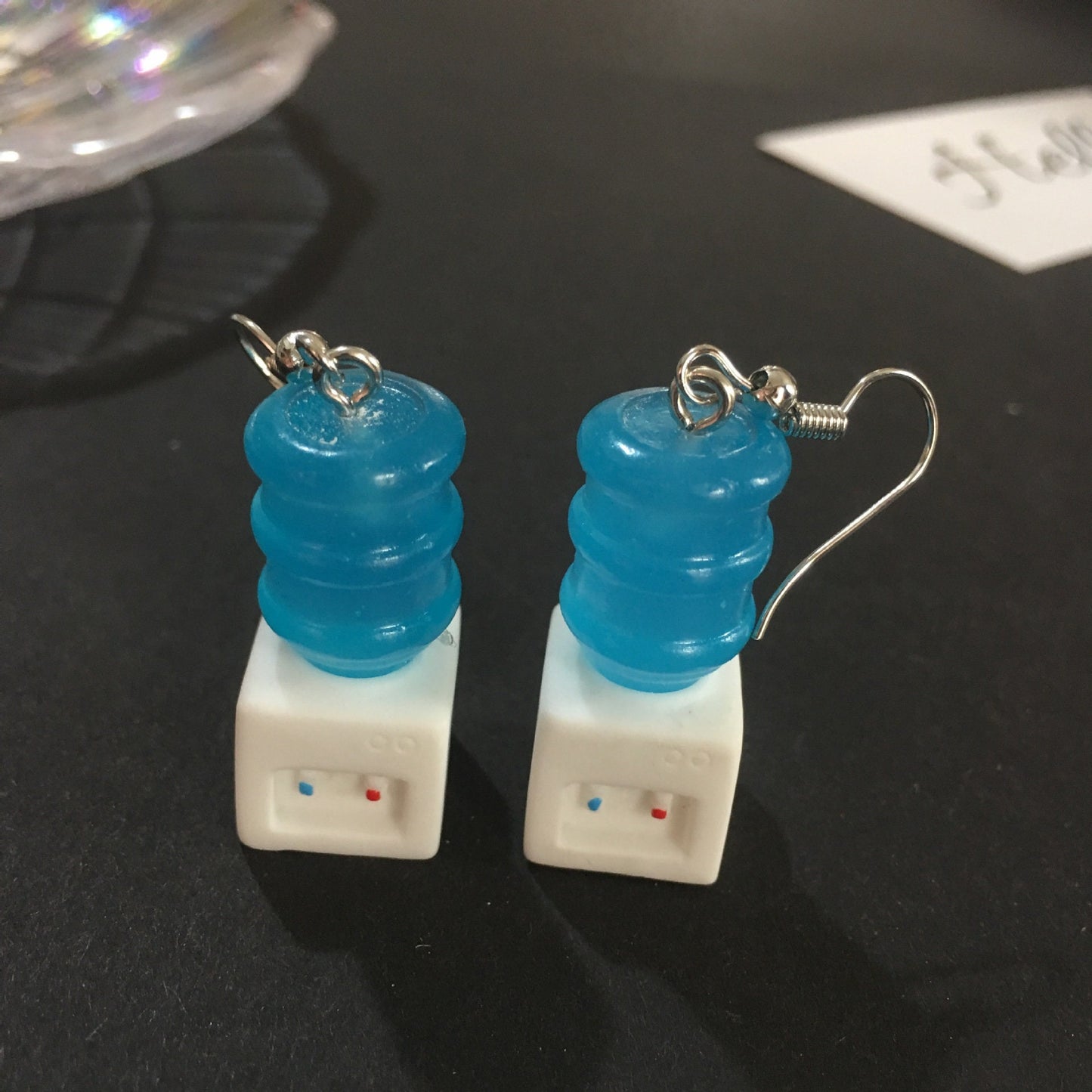 Quirky Sweet Cute Bathtub Toilet Water Dispenser Acrylic earrings -- This is life!!