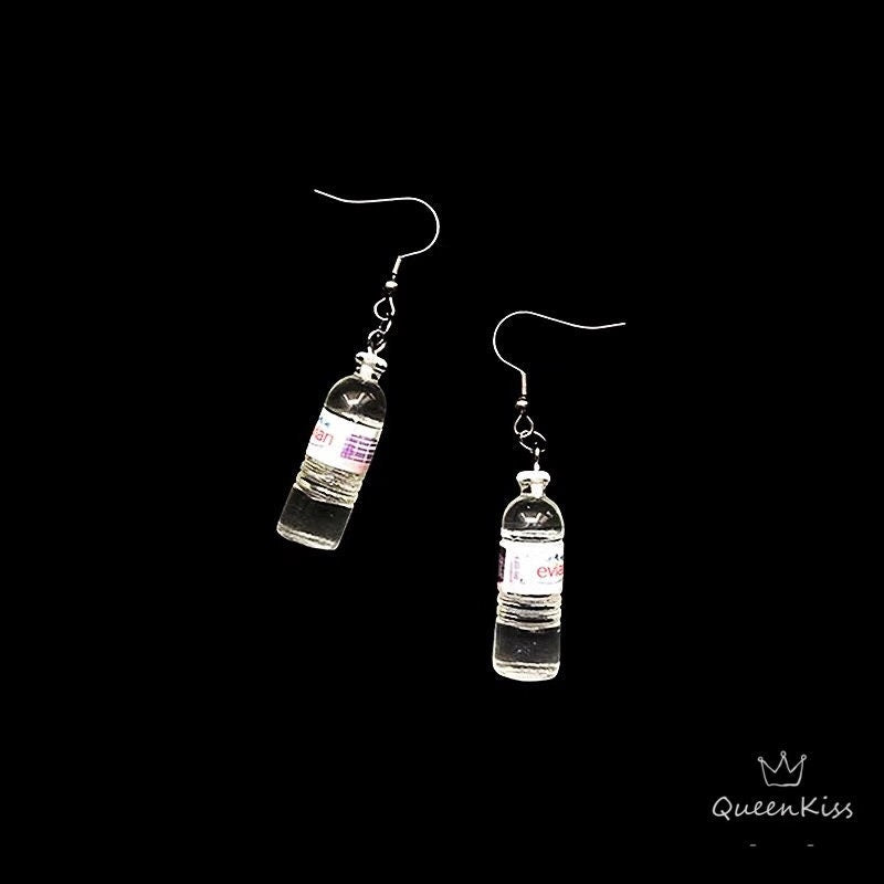 Popular Adorable Evian Water Popular Bottle Light Earrings -- Everywhere Matters!!