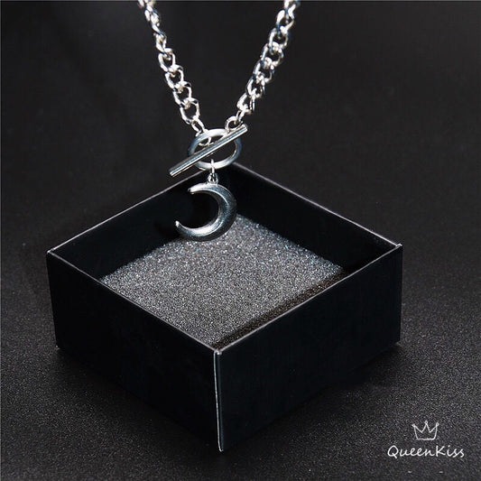 Stainless Steel Moon Necklace -- Love you to the Moon and Back!!