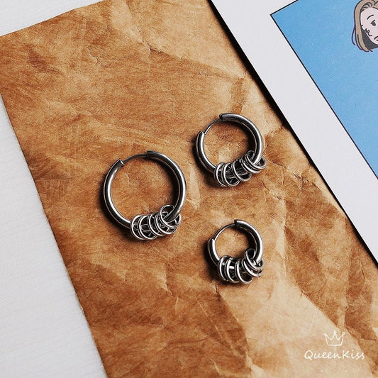 Cool One Pair of Hoop Circle Earrings, Diameter 10mm 14mm 18mm Hoop Earrings,Modern Hoop, Minimal Hoop Earrings, Gift for her and him