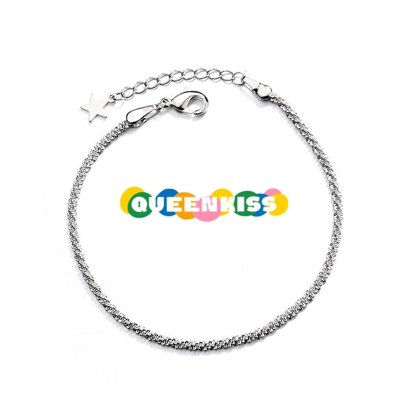 S925 Sterling Silver Beads Anklet Bracelet Gift for Girlfriend Sister Mother Daughter Her--Simply The Best