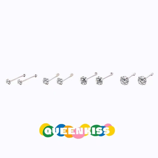 Sterling Silver Cubic Zirconia Nose Ring Stud, CZ Nose Stud, Nose Jewelry, Nose Piercing, With A 1.5/2/2.5 or 3mm, Diamond Nose Stud - STAR!
