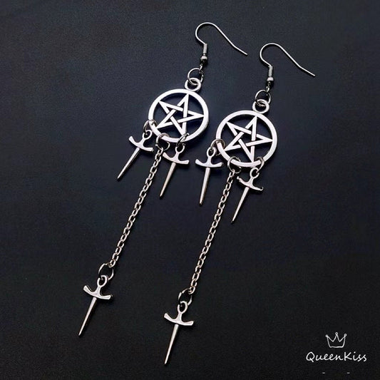 New Design Cool Star Totem and Swords Earrings for Boyfriend Girlfriend Best friend Her Him -- GOT!!