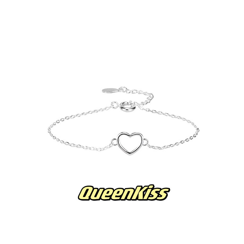 Romantic Heart Sterling Silver Bracelet - What a wonderful world!!