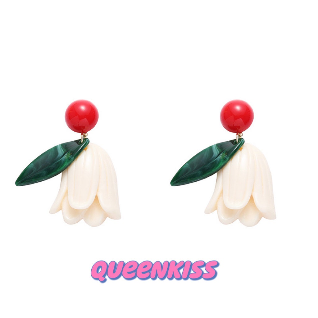 Cute Light Trendy Adorable Flowers and Leaves Earrings - Flowers Everywhere!!