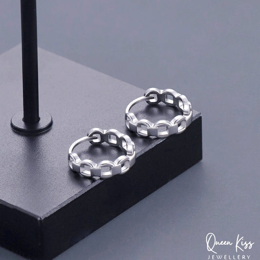 Cool One Pair of Circle Earrings, Diameter 10mm Hoop Earrings,Modern Hoop, Minimal Hoop Earrings, Gift for her and him