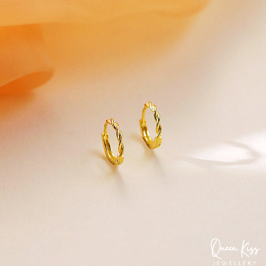 Cool One Pair of Circle Earrings, Diameter 10mm Hoop Silver and Gold Earrings,Modern Hoop, Minimal Hoop Earrings, Gift for her and him